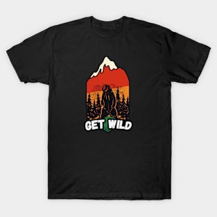 Get Wild // Retro Grizzly Bear Badge T-Shirt